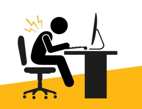 Schlechte Körperhaltung kann zu ernsten Gesundheitsproblemen führen